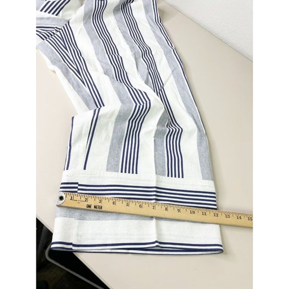 C EST 1946 Sz 18/20 Striped Wide Leg Belted Pants Linen/Rayon Blue White NWT - Picture 5 of 10